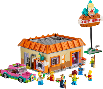 LEGO 10352 Icons The Simpsons: Krusty Burger  1,635Piece Adult Display Set