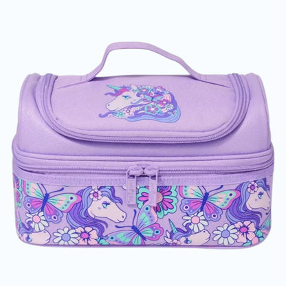 Smiggle Double Decker Lunch Bag for Kids – Insulated 2 Compartment School Lunch Box