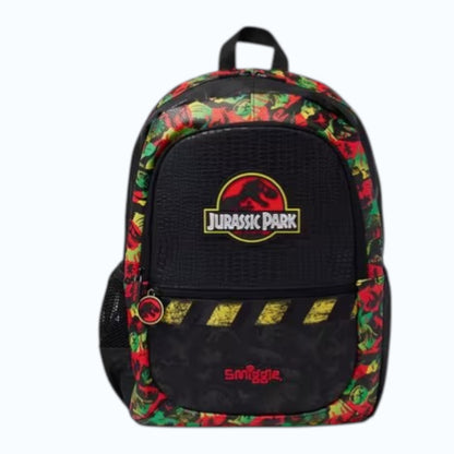 Smiggle Jurassic Park Kids Backpack 42cm | Dinosaur School Bag with Multiple Compartments