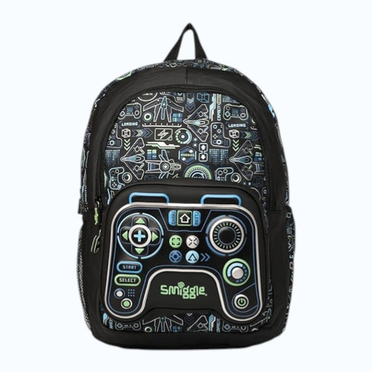 Smiggle Classic Gaming Kids Backpack | Gamer Theme School Bag for Boys & Girls
