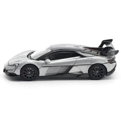 POP RACE 1:64 Yangwang U9 Silver PR64-442 | Official Licensed Electric Hypercar Diecast Model Car (BGX)