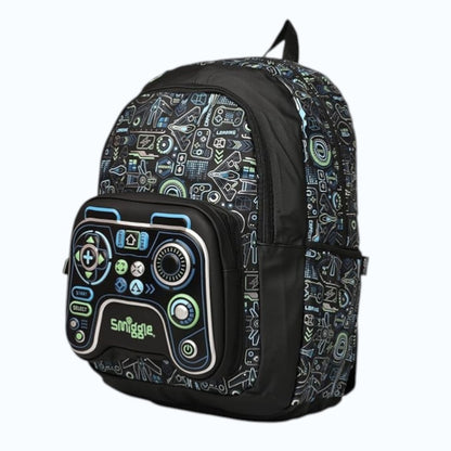 Smiggle Classic Gaming Kids Backpack | Gamer Theme School Bag for Boys & Girls