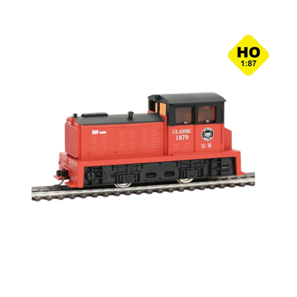 HO Scale 1:87 Diesel Locomotive Model Train – Classic Red Railroad Engine Collectible
