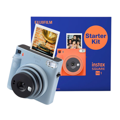 Fujifilm Instax Square SQ1 Instant Camera Starter Kit – Glacier Blue