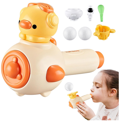 Kids Breath Blower Toy with Balloon & Foam Ball Launcher | 3-in-1 Educational Oral Motor Toy for Kids 3+