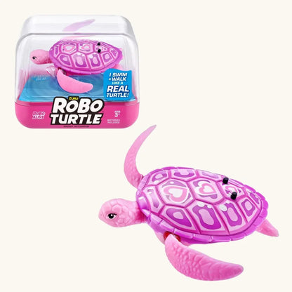 ZURU Robo Turtle Robotic Swimming Toy – Realistic Water-Activated Moving Turtle for Kids (Single Piece)