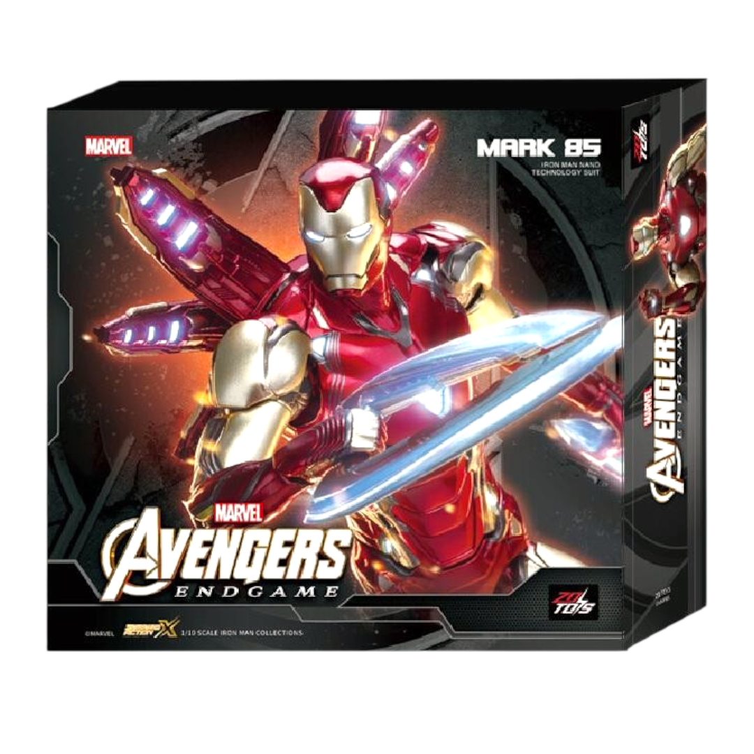 Mark 85 Nano Armor Superhero Action Figure – 1/10 Scale Collectible Figure with Accessories