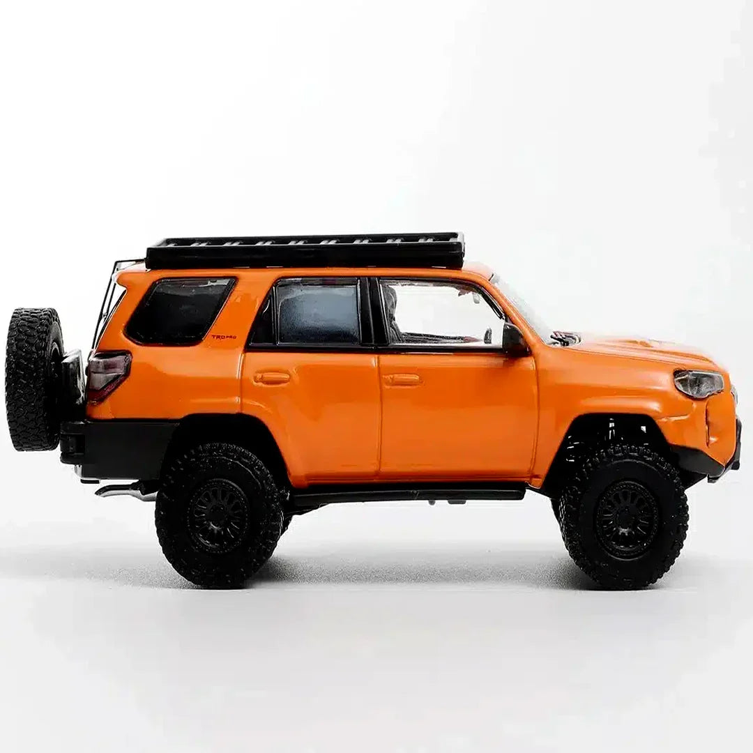 GCD 1:64 Toyota 4Runner TRD PRO Overland 535 Orange Edition with Roof Rack – Premium Adventure Collectible