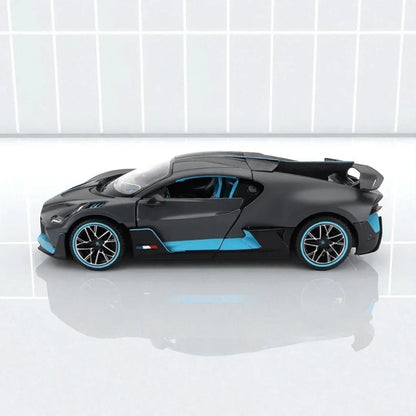 Rastar 1:24 Bugatti Divo Die-Cast Car Model – Grey Pull-Back Action with Lights & Sound (63900) - Jaiman Toys