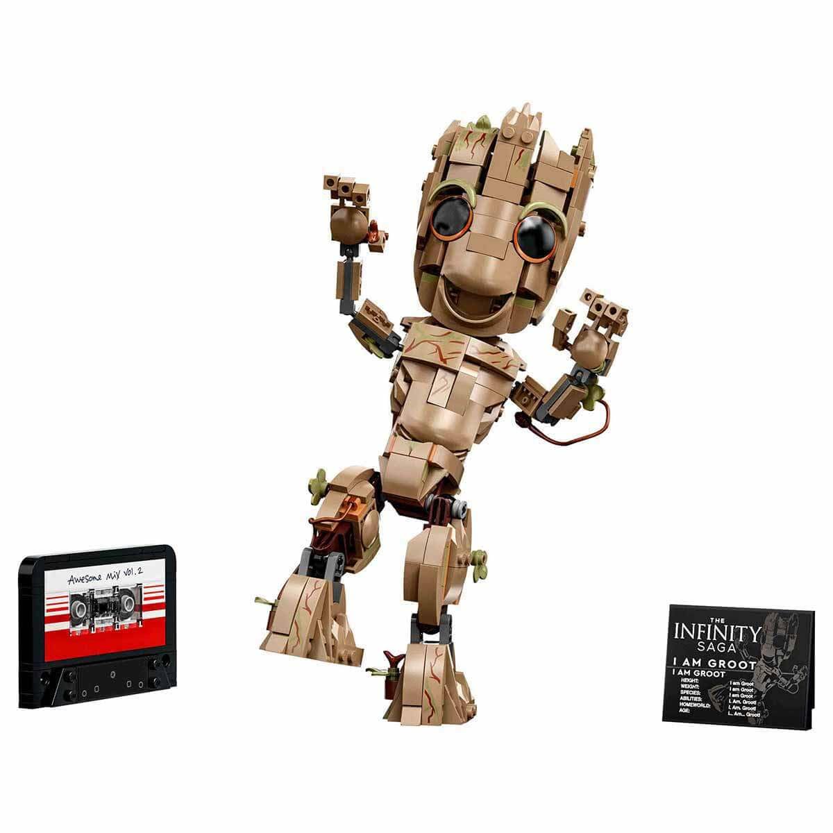 LEGO 76217 Marvel I am Groot Building Toy Set (476 Pieces)