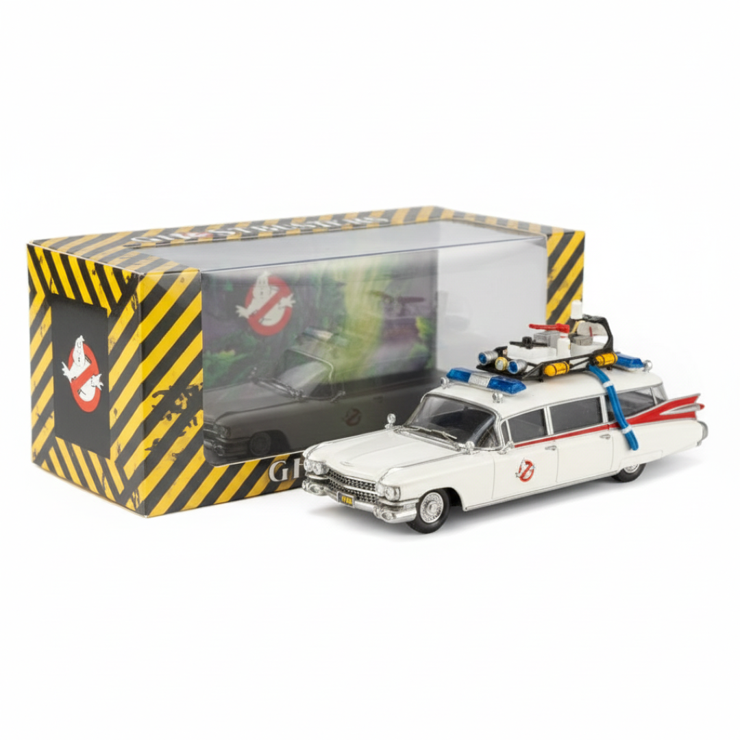 YS Model 1:64  Cadillac Miller-Meteor ECTO-1 – Ghostbusters Diecast Car