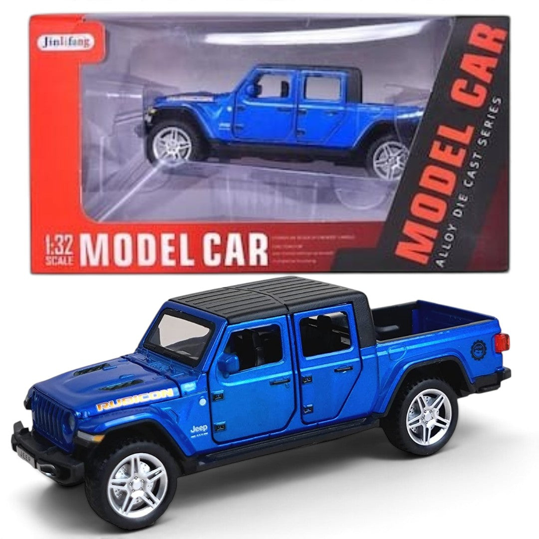 Jinliang 1:32 Scale Jeep Gladiator Rubicon Die-Cast Model Pickup Truck Collectible – Blue