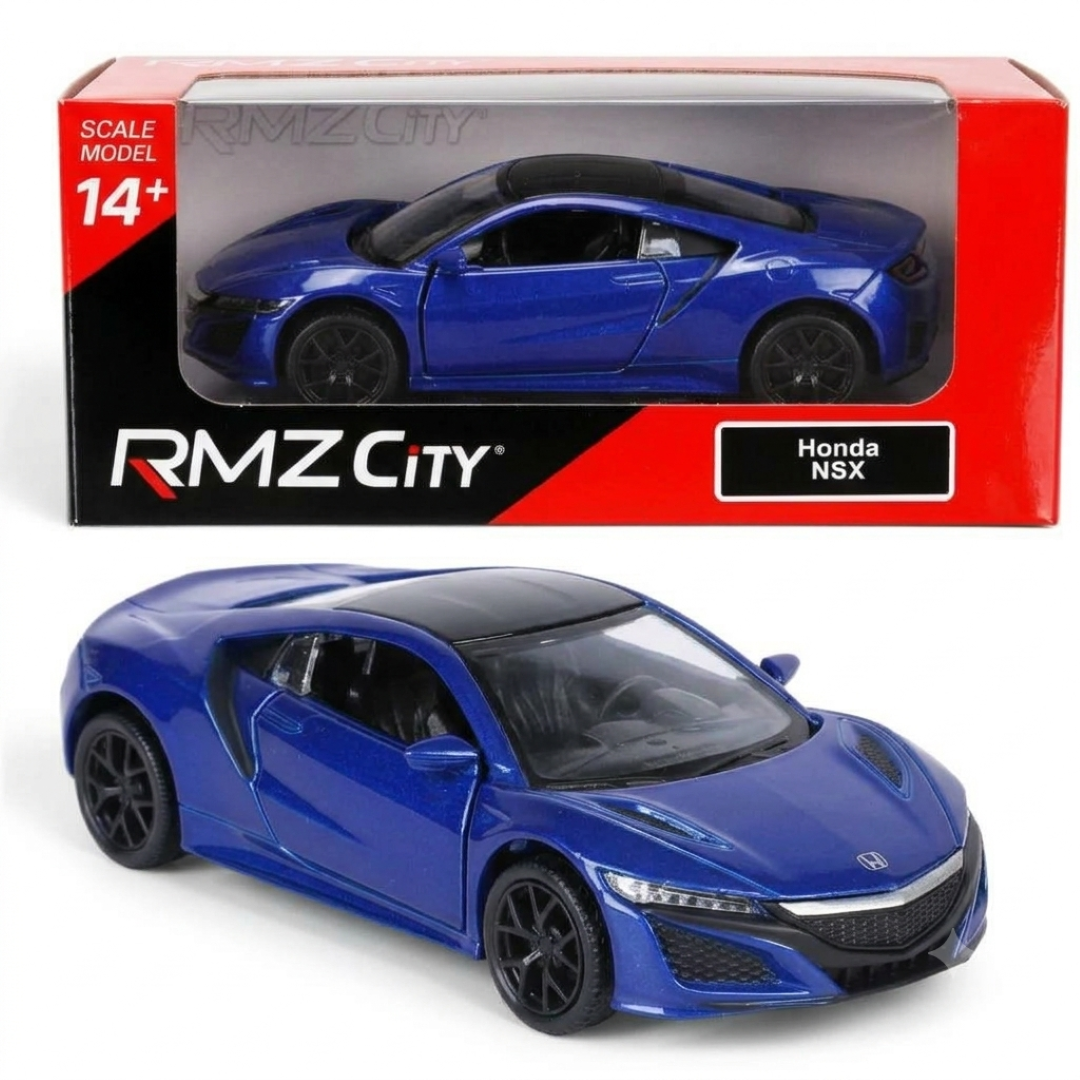 RMZ City Honda NSX 1:32 Scale Die-Cast Model Car –  Collectible Japanese Supercar with 2 Colour Variants, Opening Doors, Pull-Back Actio