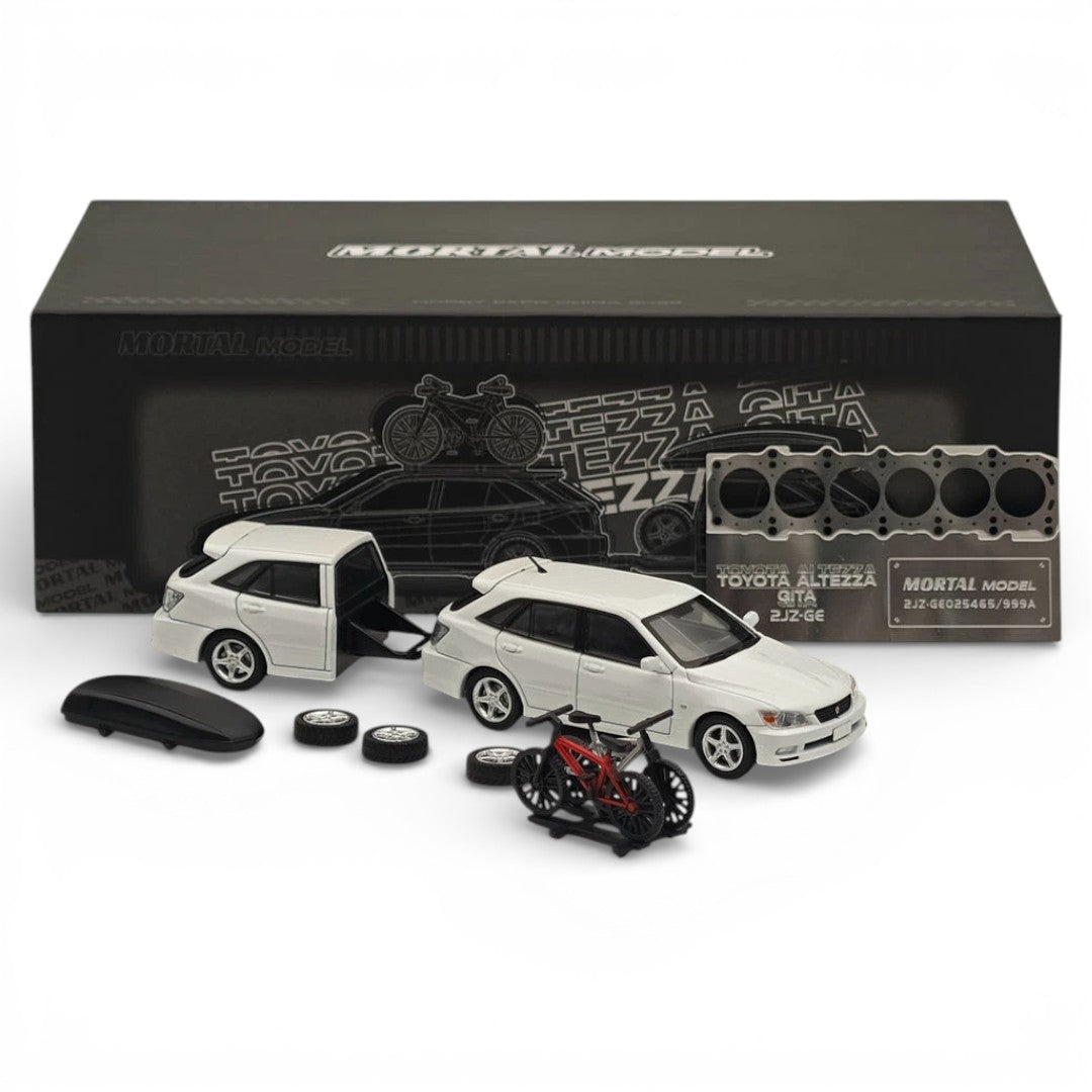 Mortal Model 1:64 Toyota Altezza Gita Diecast Car | Detailed Wagon Model with Accessories & Opening Parts