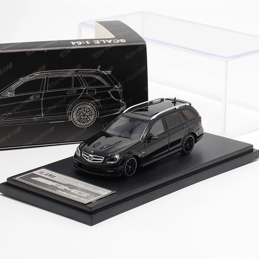 Flame 1:64 Mercedes-Benz C63 AMG Edition 507 Wagon Black Diecast Model Car