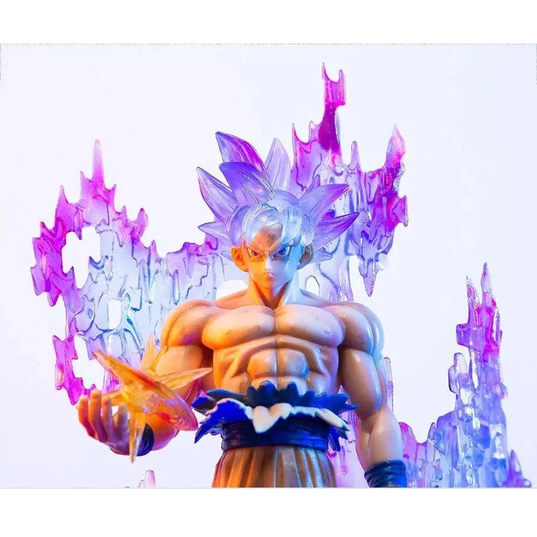 Ultimate Action Figure – Ultra Instinct Goku Limit Breaker Edition | Dragon Ball Super LED Base Anime PVC Statue (28cm) HW - Jaiman Toys