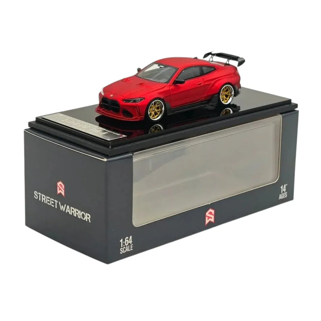 Street Warrior BMW M4 Red Diecast 1:64 Scale Car - Jaiman Toys