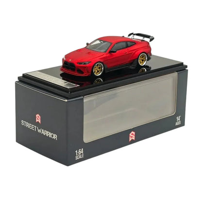 Street Warrior BMW M4 Red Diecast 1:64 Scale Car - Jaiman Toys