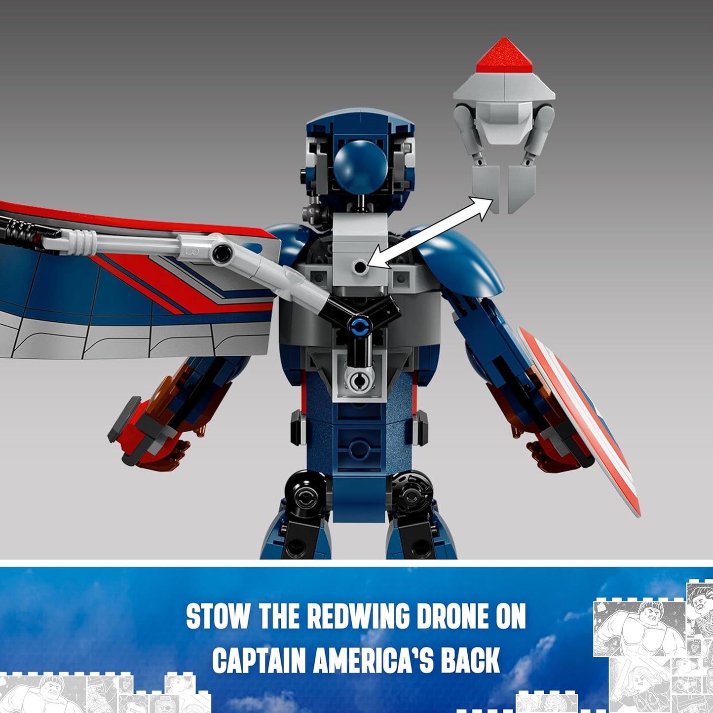 LEGO 76296 Marvel New Captain America Construction Figure