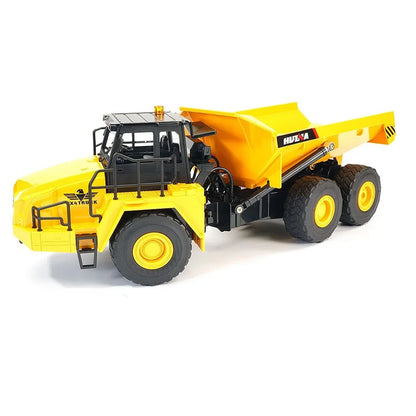Huina 1:16 RC Articulated Dump Truck | 11-Function Remote Control Tipper Lorry with LED Lights