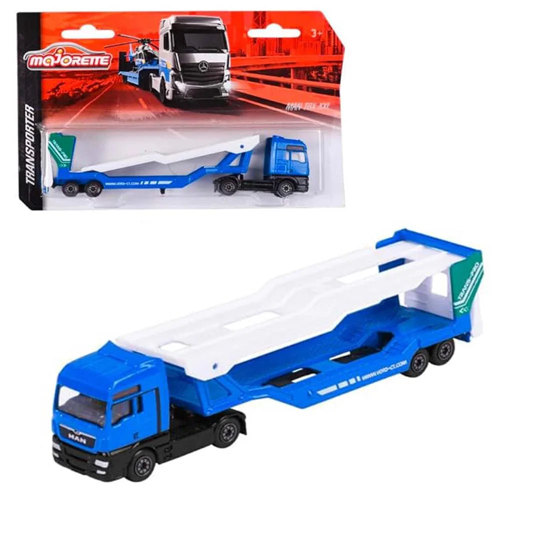 Majorette Transporter Trucks Single Pack – Multicolor Die-Cast Vehicle Set - Jaiman Toys