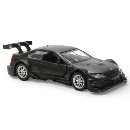 MSZ 1:42 BMW M3 DTM Die-Cast Model Car – Black | Pull Back, Openable Doors (67318S)