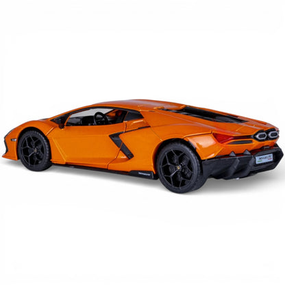 MSZ 1:32 Lamborghini Revuelto Die-Cast Model Car – Orange | Pull Back, Openable Doors, Light & Sound (68737)