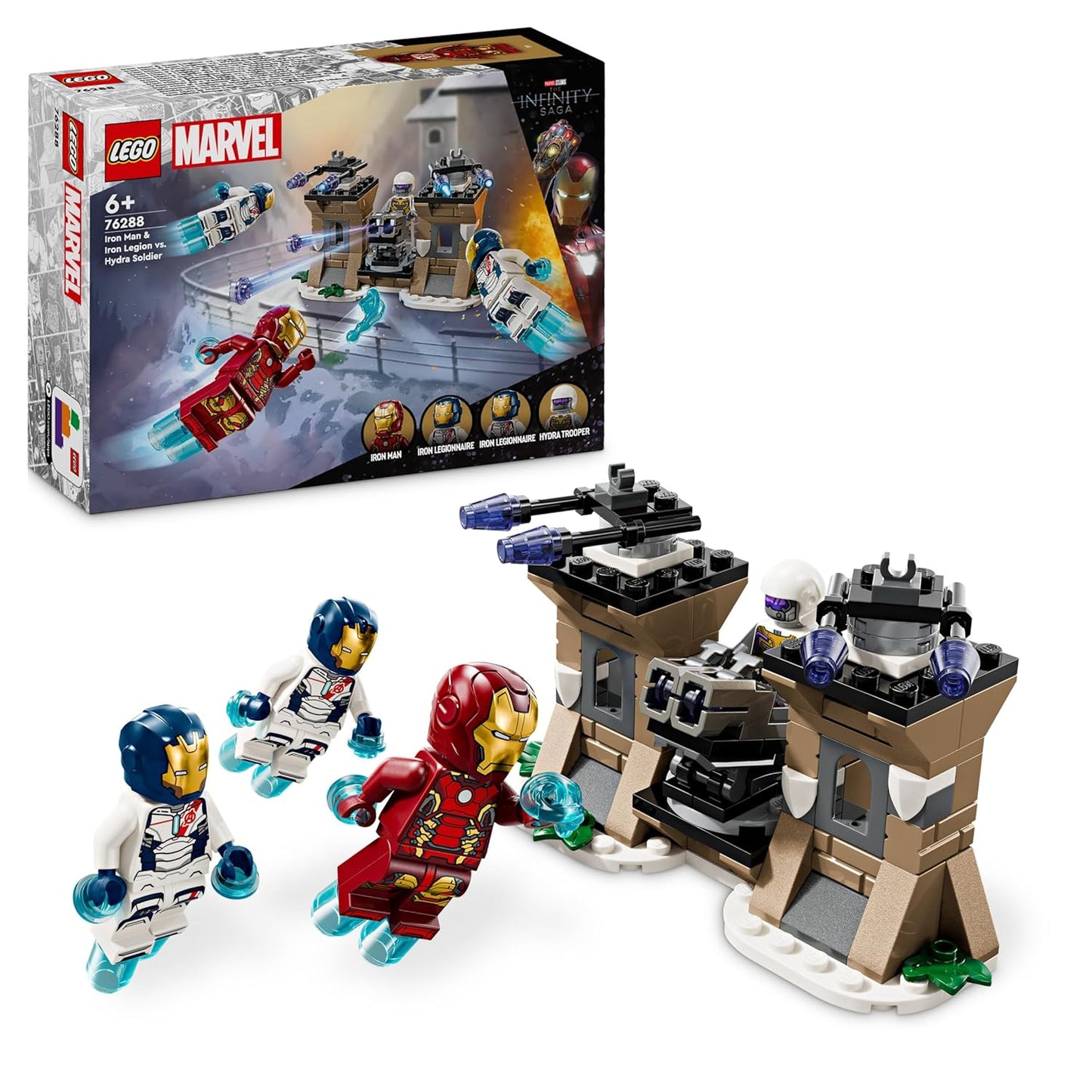 LEGO Marvel Iron Man & Iron Legion vs. Hydra Soldier 76288 Building Blocks