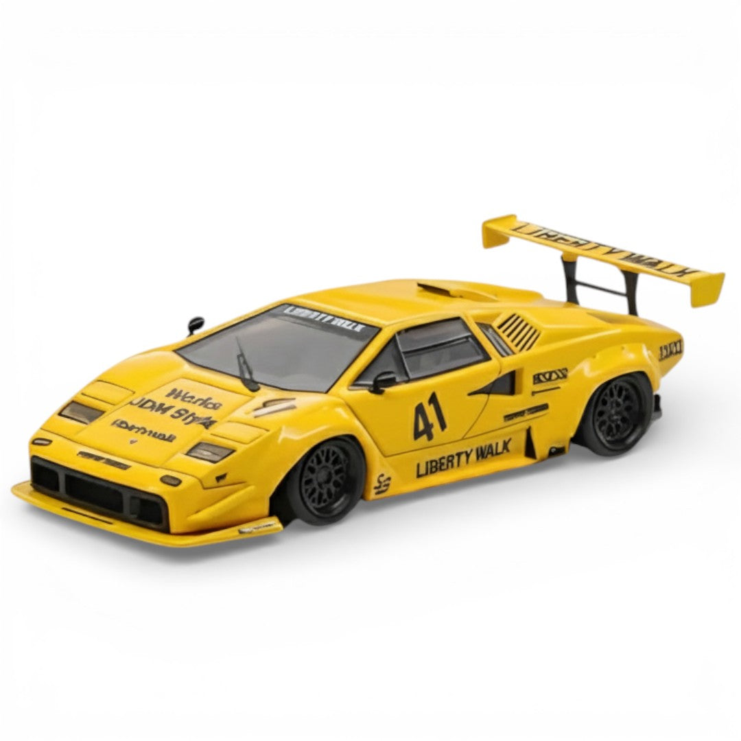 Vision64 1:64 Lamborghini Countach LBWK Liberty Walk White Diecast Scale Model Car