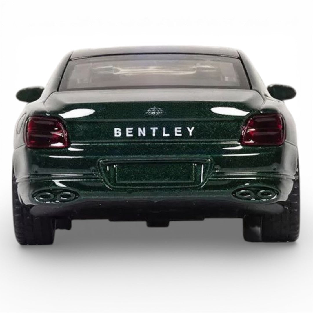 MSZ 1:47 Bentley Flying Spur Hybrid Die-Cast Model Car – Green | Pull Back, Openable Doors (67730)