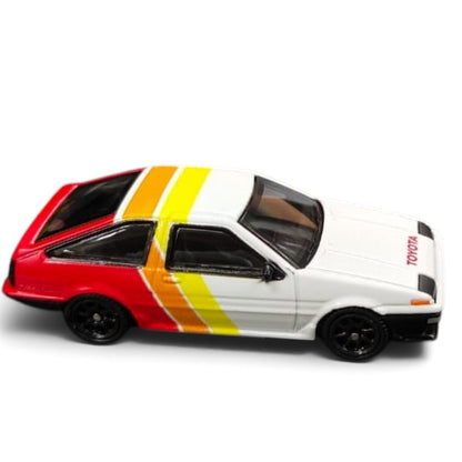 CCA 1:55 Scale Toyota Sprinter Trueno (AE86) H2 Edition Die-Cast Model Car with Display Base | Official Licensed Toyota Collectible Miniature Car | Detailed Interior, Realistic Body & Premium Collector Model