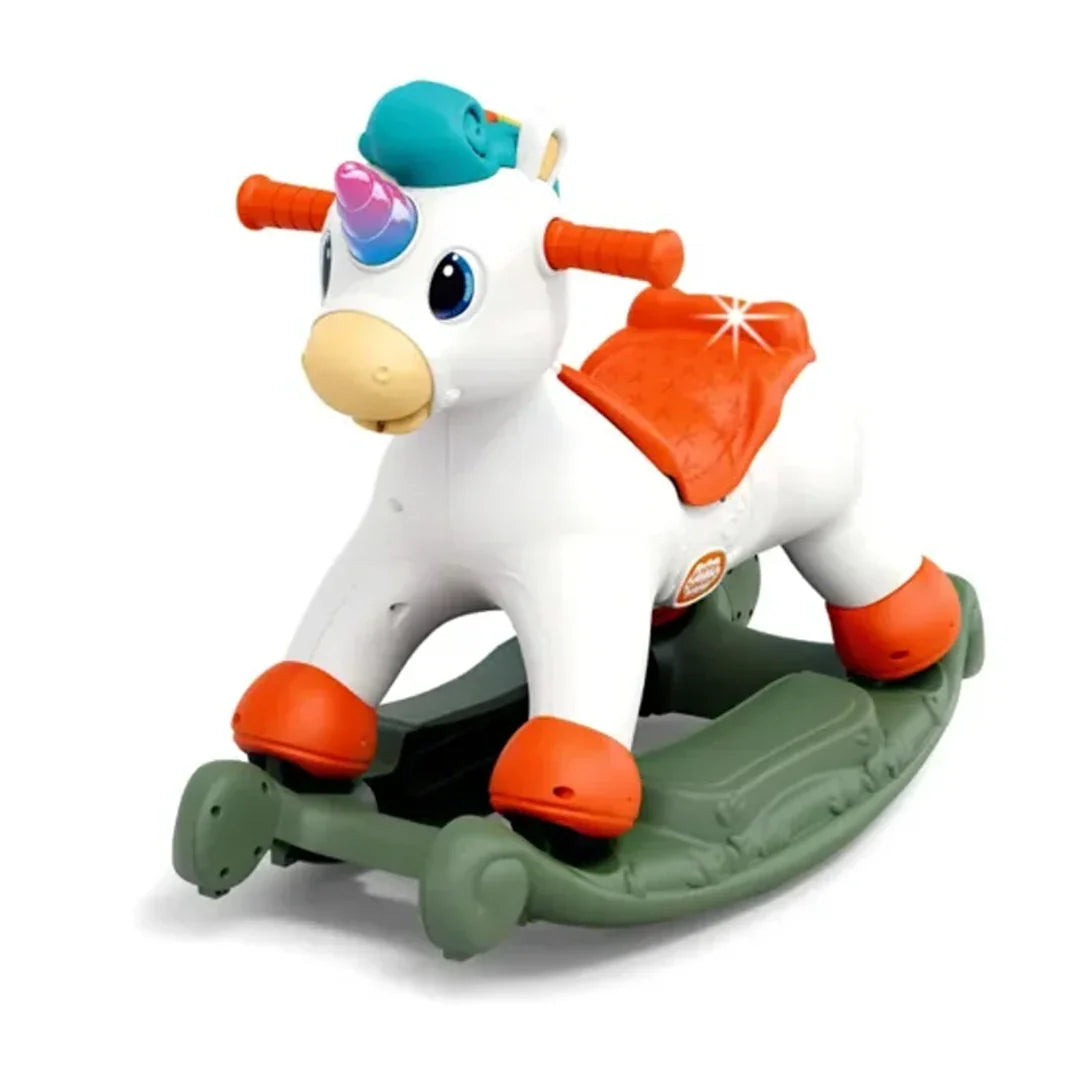 Hola Toys Musical Unicorn – 3-in-1 Rocking Spray Ride-On for Kids (18 Months to 8+ Years) - Jaiman Toys