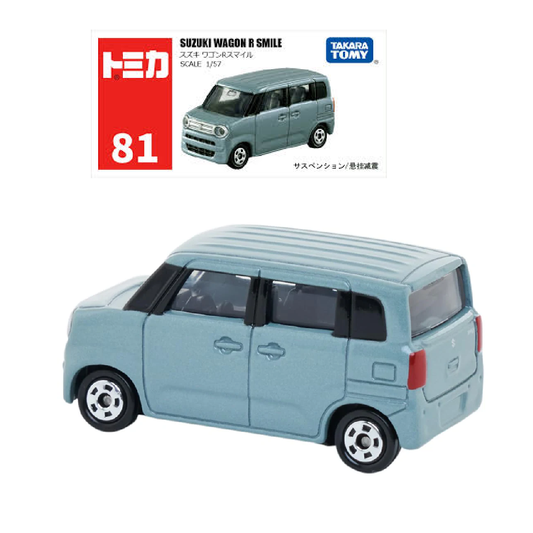 Tomica No.81 Suzuki Wagon R Smile- TAKARA TOMY -Diecast Scale Model Car - 1/57