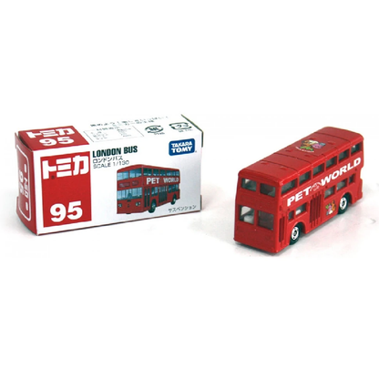 Tomica No.95 London bus- TAKARA TOMY -Diecast Scale Model Car - 1/30