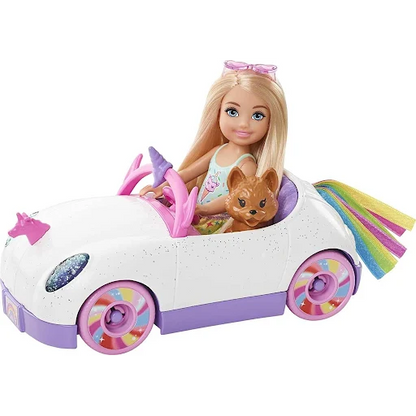 Barbie Club Chelsea Doll Open-Top Rainbow Unicorn Adventure