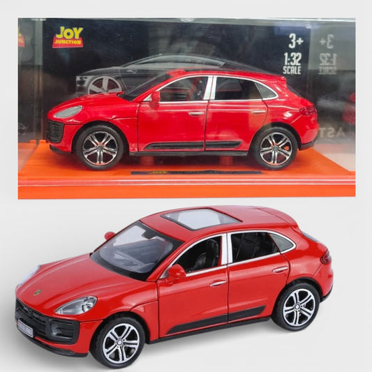 Joy Junction 1:32 Porsche Macan Diecast Car Model – Opening Doors, Metal Body Luxury SUV Toy for Kids & Collectors