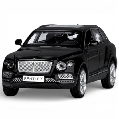 MSZ 1:32 Bentley Bentayga Die-Cast Model Car – Black|Pull Back, Openable Doors, Light & Sound (68369)