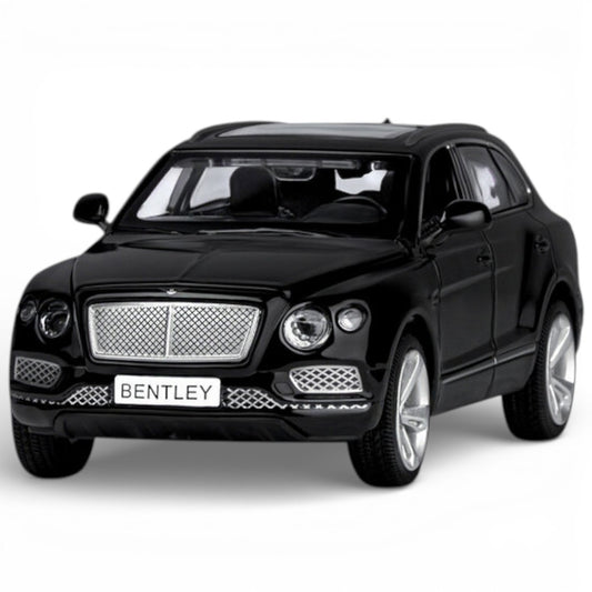 MSZ 1:32 Bentley Bentayga Die-Cast Model Car – Black|Pull Back, Openable Doors, Light & Sound (68369)
