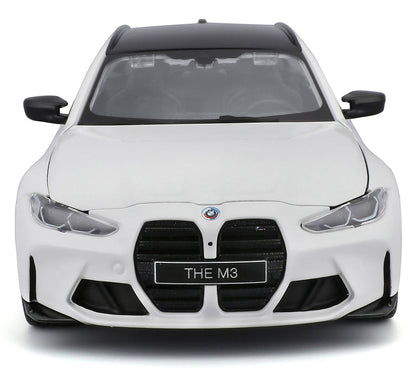 Bburago 1:24 BMW M3 Touring (2023) White Die-Cast Model Car – Premium Collectible