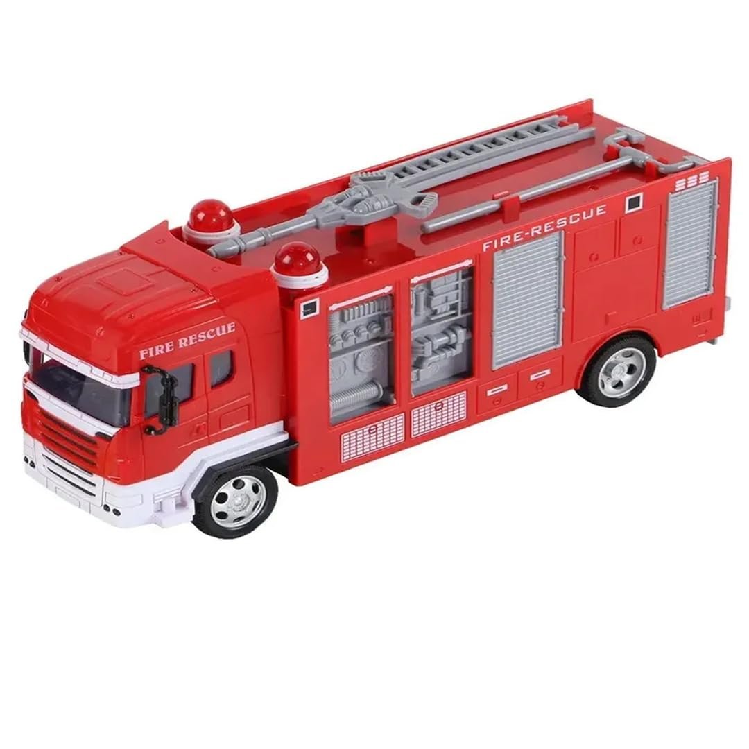 Breatoi ! Kids Fire Rescue, R/C Fire Engine Truck, Fire Rescue Remote Control Fire Action, Light & Sound For The Kids Age 3+...,Red