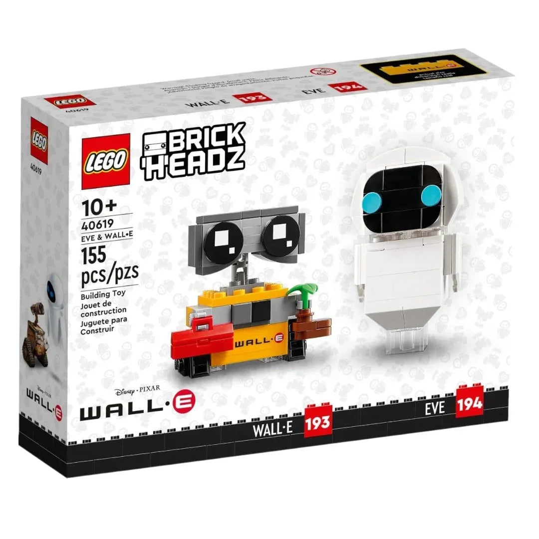 LEGO BrickHeadz Disney Pixar EVE & WALL•E 40619 Building Set (155 Pieces-For Aged 10+