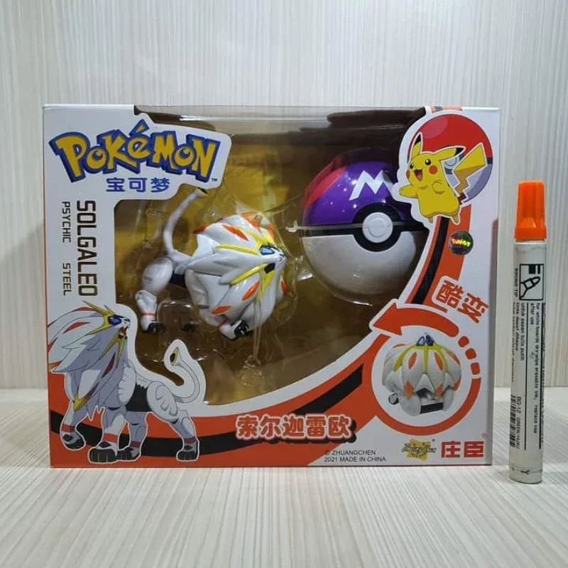 Solgaleo Pokémon Ball Play Set with Legendary Figure ZC8912 – Toys & Games for Kids Ages 3+ - Jaiman Toys