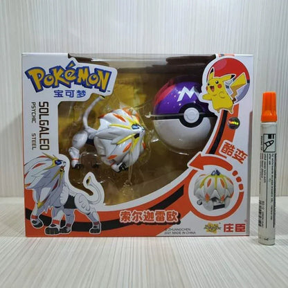 Solgaleo Pokémon Ball Play Set with Legendary Figure ZC8912 – Toys & Games for Kids Ages 3+ - Jaiman Toys