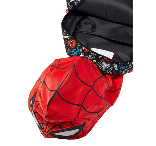 Marvel x Smiggle Junior Character Hoodie Backpack – Spider-Man Kids School Bag for Ages 3+