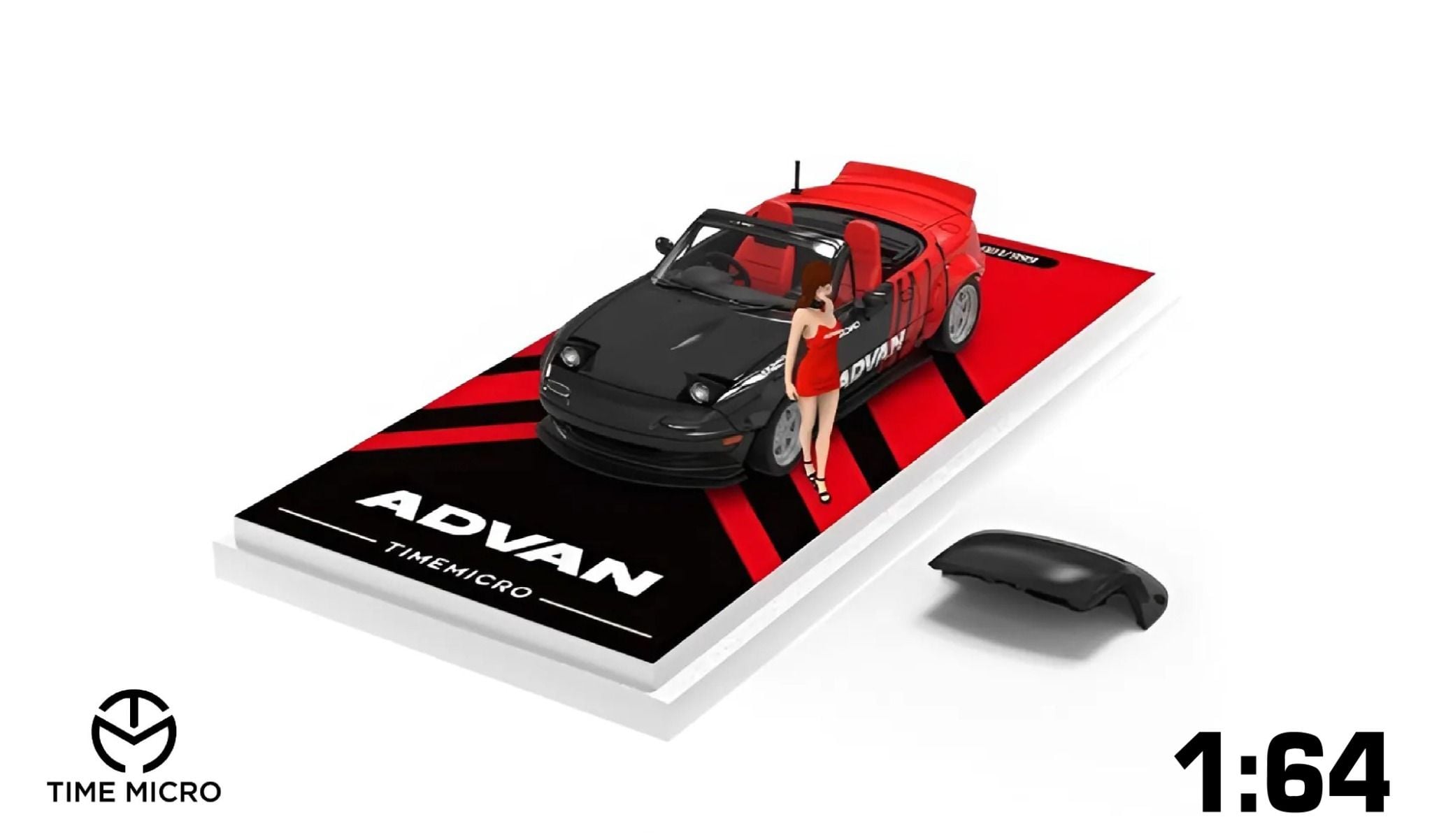 Time Micro Mazda MX-5 ADVAN Figure Edition 1:64 Scale Diecast