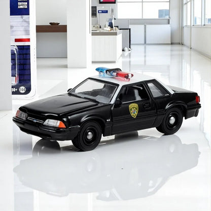 1990 Ford Mustang SSP Black and White "Wyoming Highway Patrol" "Hot Pursuit" Series