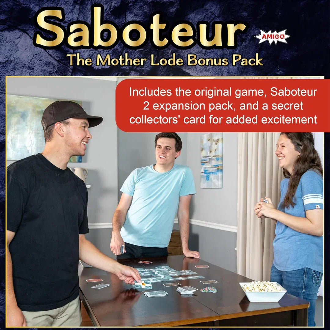 Saboteur 2 Card Game – Expansion Pack with New Roles, Actions & More Players - Jaiman Toys