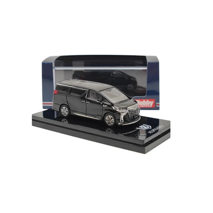 1:64 Hobby Japan Toyota HJ645012ABK ALPHARD HYBRID (H30W) Hybrid with Sunroof Black Pearl Crystal Shine - Jaiman Toys