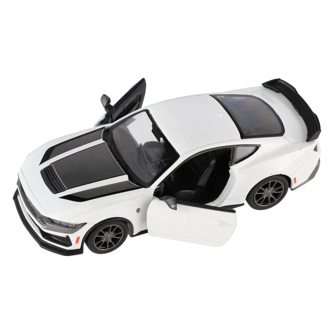 KiNSMART KT5455W 2024 Ford Mustang Dark Horse – 1:38 Scale Die-Cast Model Toy Car - White - Jaiman Toys
