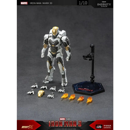 ZD Toys 1/10 Iron Man Mark XXXIX (Mark 39 Gemini) Action Figure – Marvel Studios Collectible - Jaiman Toys